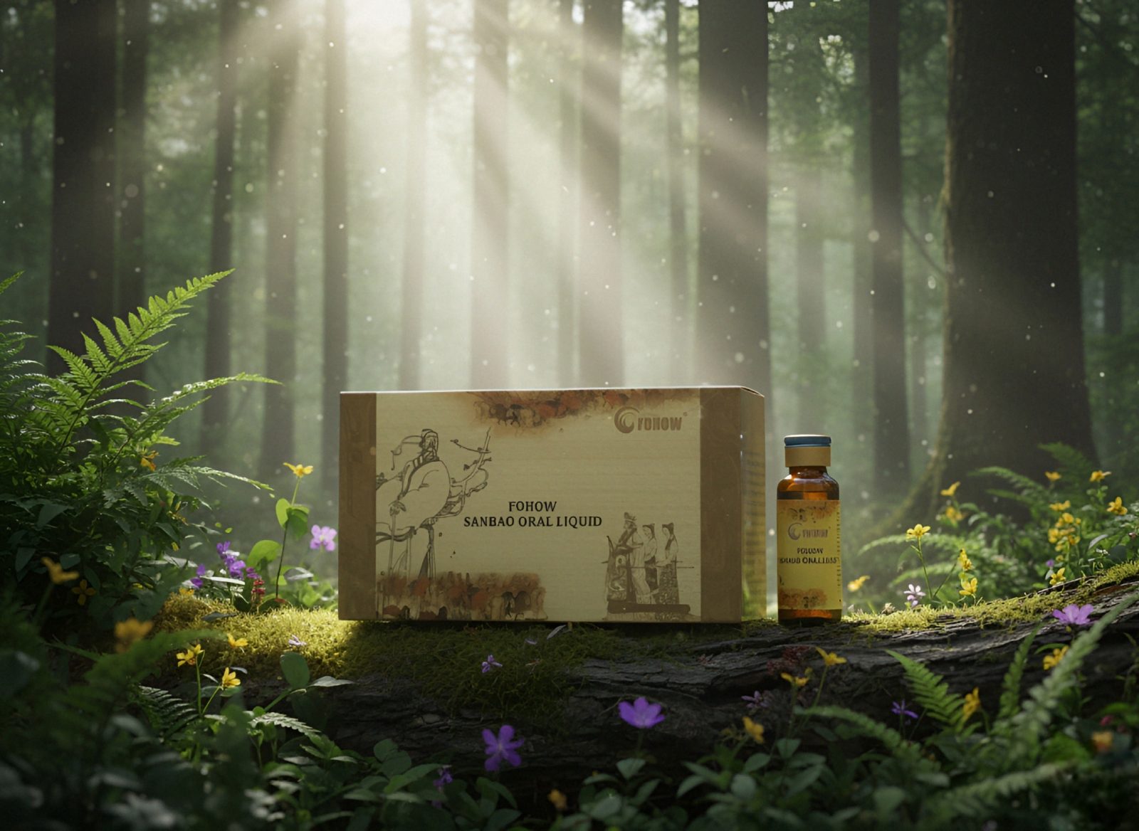 Fohow Sanbao Oral Liquid (Kordicepsas „Trys brangenybės“)